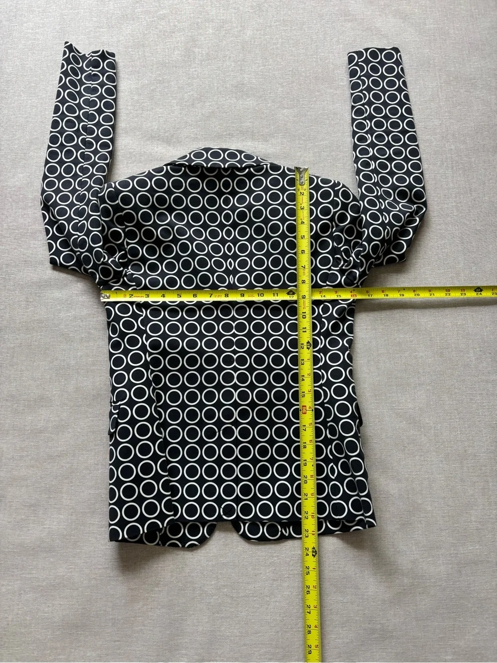 Michael Kors navy geometric work office professional tailored blazer size 0
